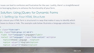 How to Show Multiple Select Options Based on User Selection with jQuery