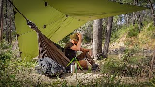 A Night In The Wild Surrounded By Ancient Cliffs With Just A Backpack