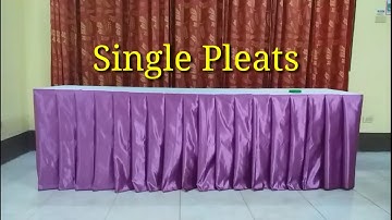 Table Skirting | Single pleats