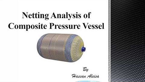 Composite pressure vessel stress analysis
