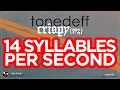 Tonedeff  crispy 192  14 syllables per second