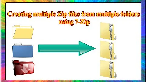 how to create multiple compressed folders using 7zip and bat file in windows 7