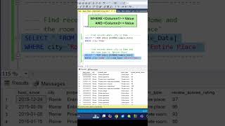 SQL WHERE Clause Filtering Part 1 #sqltips #sql #sqlforbeginners #sqlserver