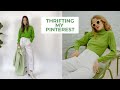 Thrifting my Pinterest | INSANE $2 CLOTHING SALE | HUGE HAUL! Plaid Pants, Vintage Embroidery, etc.