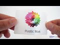 Plastic with matt varnish