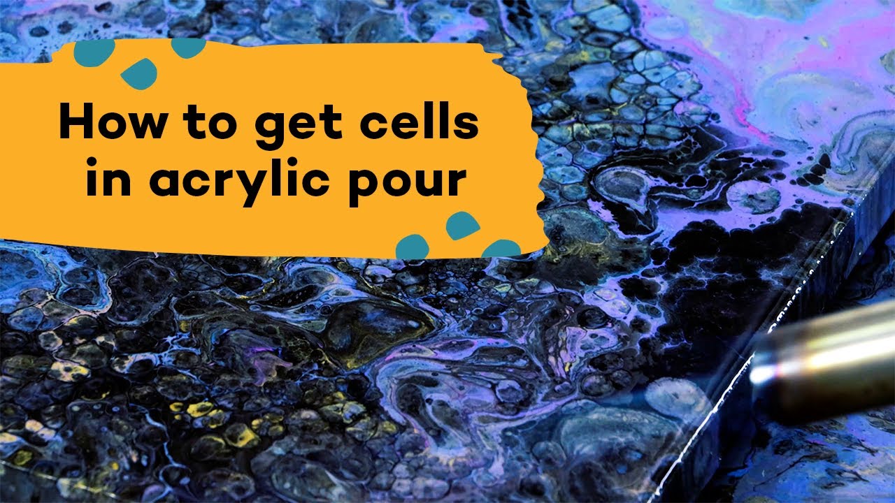 How To Create Cells When Acrylic Pouring  Expert Tips and Tricks - Canvas  In Common