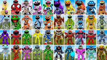 EVOLUTION OF ALL SMILING CRITTERS VS ALL MECHATITAN - POPPY PLAYTIME CHAPTER 4 In Garry