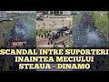 Alerta in Bucuresti! Scandal intre suporterii Steaua-Dinamo inainte de meci. Au intervenit jandarmii