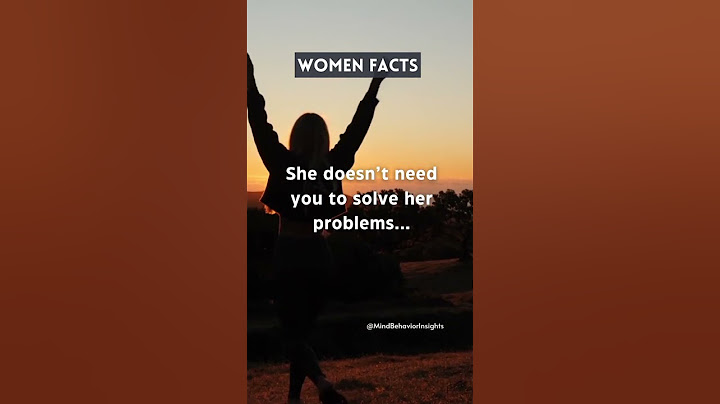 She doesn't need you to solve her problems... #facts #shorts #femalefacts #womenfact