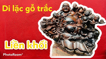 Tượng gỗ: Di Lặc ngũ tiểu gỗ trắc liền khối | Siêu phẩm cực đỉnh