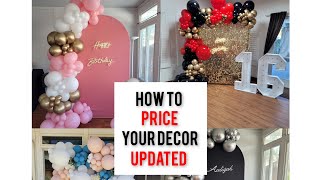 How much should I CHARGE for my Balloon Decorations? Updated Pricing Guide