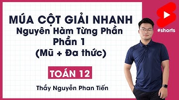 Toán 12 - Múa Cột Nguyên Hàm Từng Phần Đa Thức + Mũ #shorts