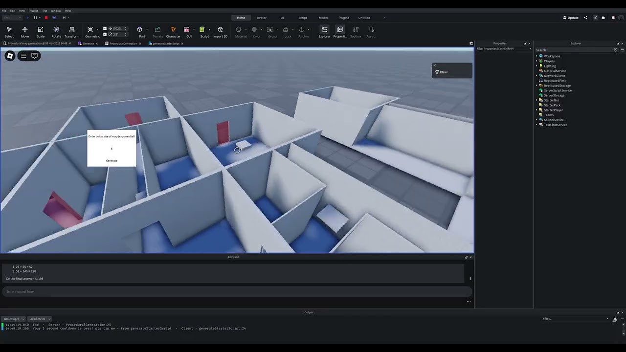 Procedural map generation