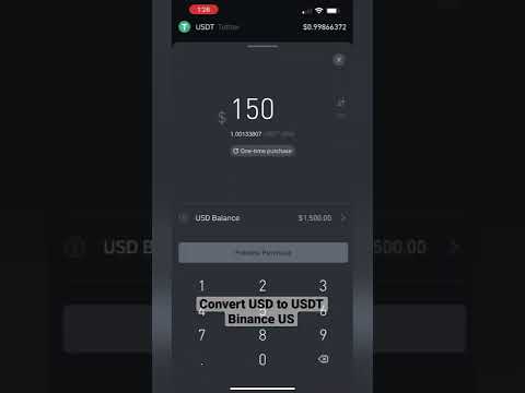   How To Buy Cryptocurrency Convert United States Dollar USD To Tether USDT On Binance US Mobile