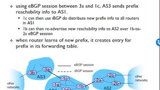 Networking: Unit 4 - Network Layer - Lesson 16, BGP4
