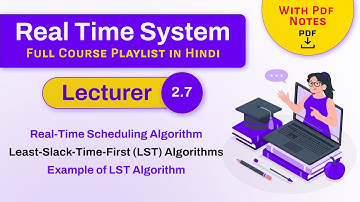 Least-Slack-Time-First (LST) Algorithms | Real-time scheduling algorithm | Real-Time System | RTS