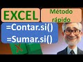 Excel Funciones Sumar.si y Contar.si uso rápido con Filtro avanzado 2026 #excel #exceltips #función