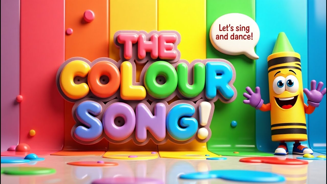 Colour Song for Toddlers 3D Animated Nursery Rhymes Sing, Dance & Learn ...