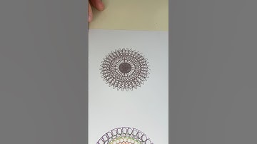 The Dance of Curves and Colors #spirograph #asmr #satisfying #spiroart #shorts  #spirographity #usa
