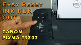 EASY Way To Reset INK HAS RUN OUT Error CANON TS207 | PinoyTechs (English Subtitle)