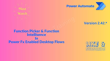 Function Intellisence In Power Fx Enabled Desktop Flows @mspowerplatform @Microsoft