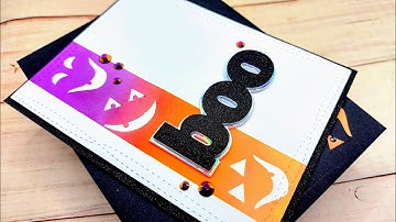 CASual Friday | Masking With Digital Stamps Simple Halloween Card