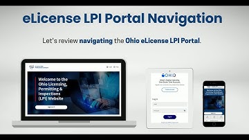 Ohio Real Estate eLicense LPI Portal Navigation