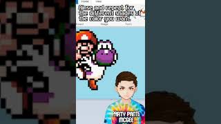 How to Recolor Video Game Sprites in Paint for Perler Beads #Shorts