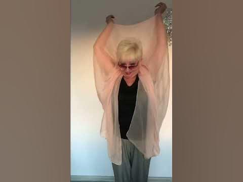 #кофта из платка. #идея #красота #мода #стиль - YouTube