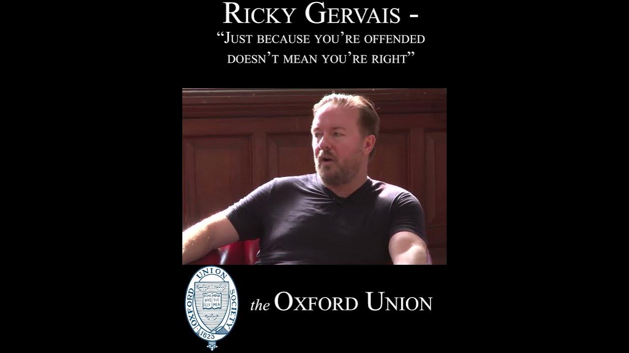  shorts ricky gervais just because you re offended doesn t mean you re