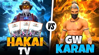 Gw Karan Squad Vs Hakai Tv 4v4 😱🔥 🤖 | Hakai Tv Secret Revealed | Nonstop Gaming Live #nonstopgaming