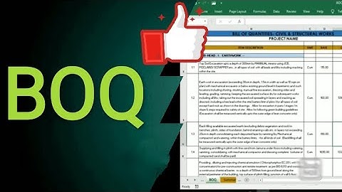 BOQ Preparation l Formulas l #BOQ 🎰
