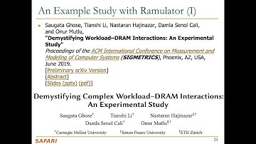 Computer Architecture - Lecture 9a: Simulation (ETH Zürich, Fall 2019)