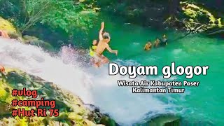 Doyam Glogor Wisata Air Terjun Kabupaten Paser Desa Libur Dinding