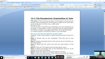 Date-7/5/2021. Class-6. Computer Studies. Ch-2, File Management: Organisation of Data. Part-3