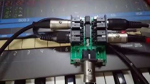 A quick demo of mindburner 4 way switched, MIDI thru device