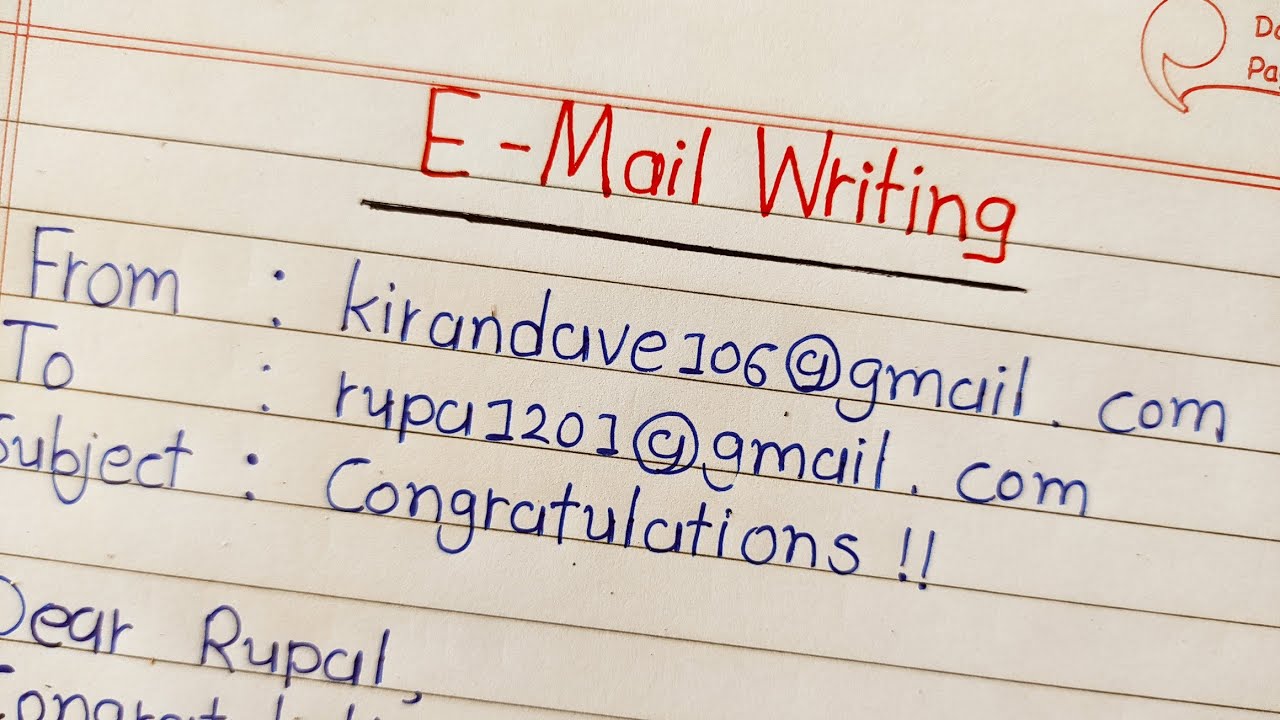 Email Writing In English | Congratulations Email Writing | Aj Education