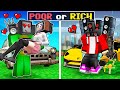 Poor or rich jj and mikey  sad love story with tv woman in minecraft  maizen