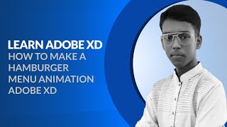 #2 How to make a hamburger menu animation in adobe xd |Graphic Design | shaon design