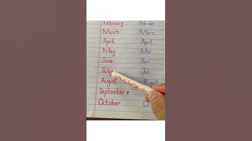 Months names in german language #deutsch #german