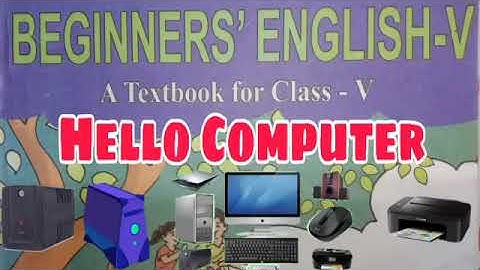 Hello Computer, Class-5, Beginners