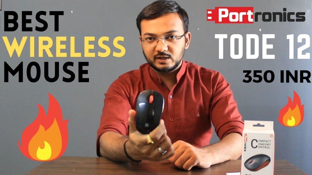 How to connect Wireless Mouse to Laptop/ Pc | Portronics TOAD 12 Wireless Mouse Unboxing - YouTube