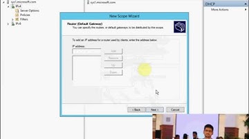 installing and configuring DHCP Server in windows server 2012