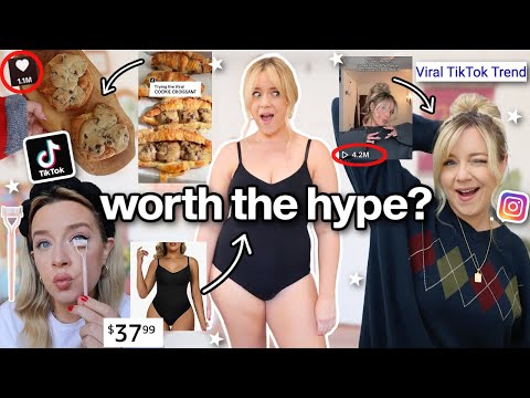 testing VIRAL TikTok products, trends & recipes! (viral bodysuit, messy bun, CROOKIE & more) 🔥