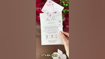 Thiệp cưới giấy vân sang trọng  #wedding #thiepcuoidanang