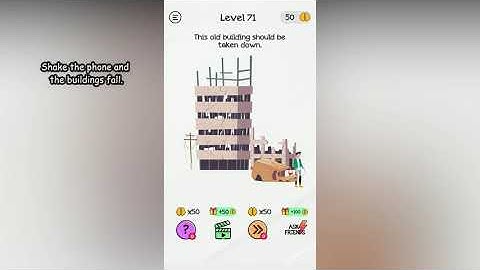 Braindom Level 71 This old building should be taken down.