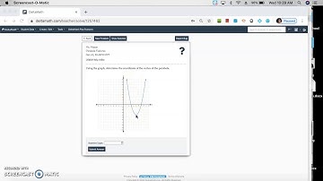 DeltaMath: How to find the Vertex of Parabolas