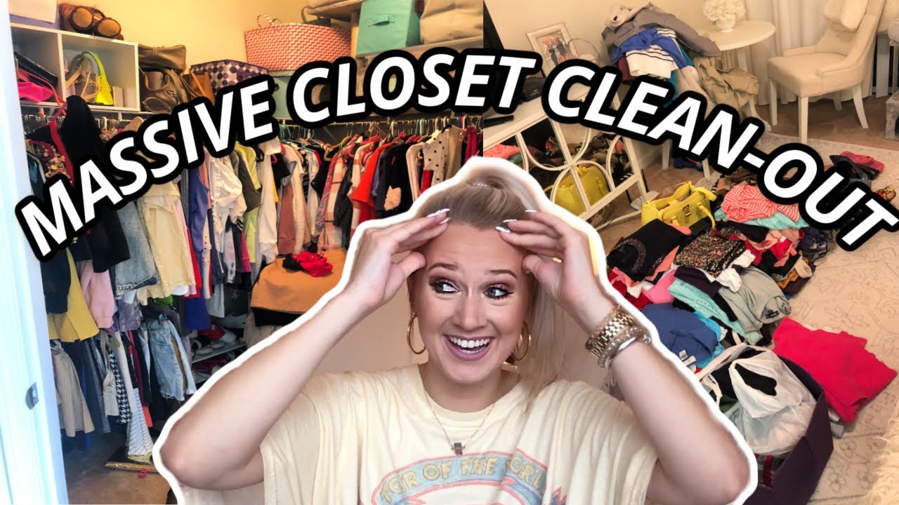 MASSIVE CLOSET CLEAN-OUT | Huge Closet Declutter and Organization ...