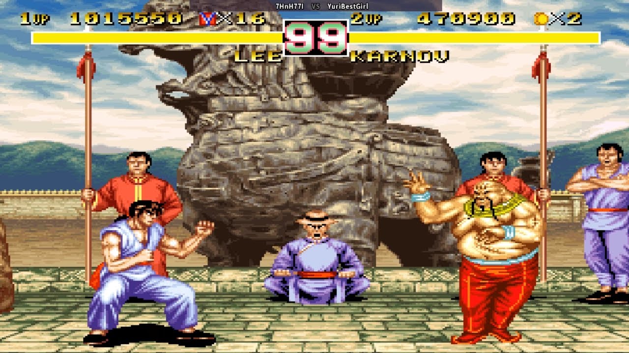 Karnov's Revenge | Fightcade 카르노브의 복수 7HnH77I (kr) vs YuriBestGirl (us) ファイターズヒストリー Lee vs Karnov