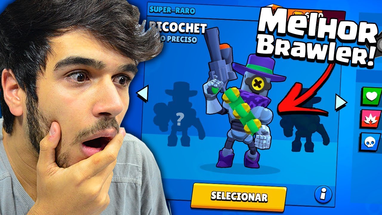 Descobri O Melhor Brawler Do Brawl Stars E Me Assustei Youtube - gelli clash gelli clash jogando brawl stars